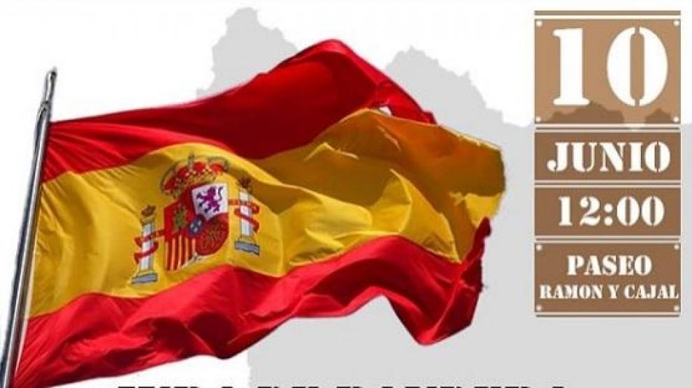 Cartel de la Jura de Bandera en Huesca.