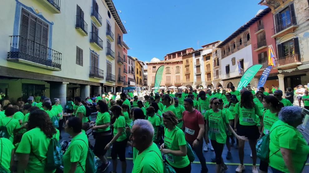 Marcha Solidaria de la Asociación Española contra el Cáncer de Graus, este domingo.
