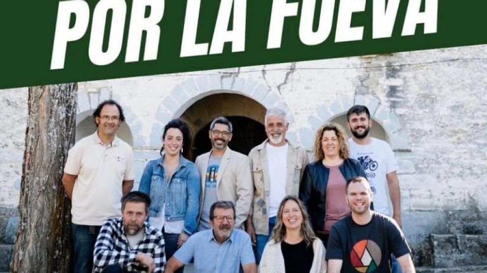 Cartel de la Agrupación de Electores “Por La Fueva".