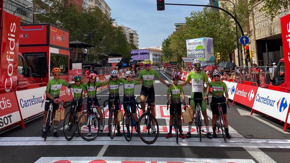 El CC Oscense - Vive Asesores, este jueves en la Vuelta Junior