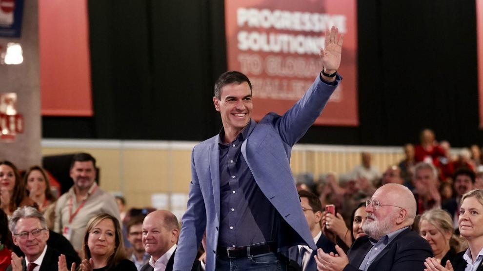 Pedro Sánchez durante la convención de los socialistas europeos en Málaga.