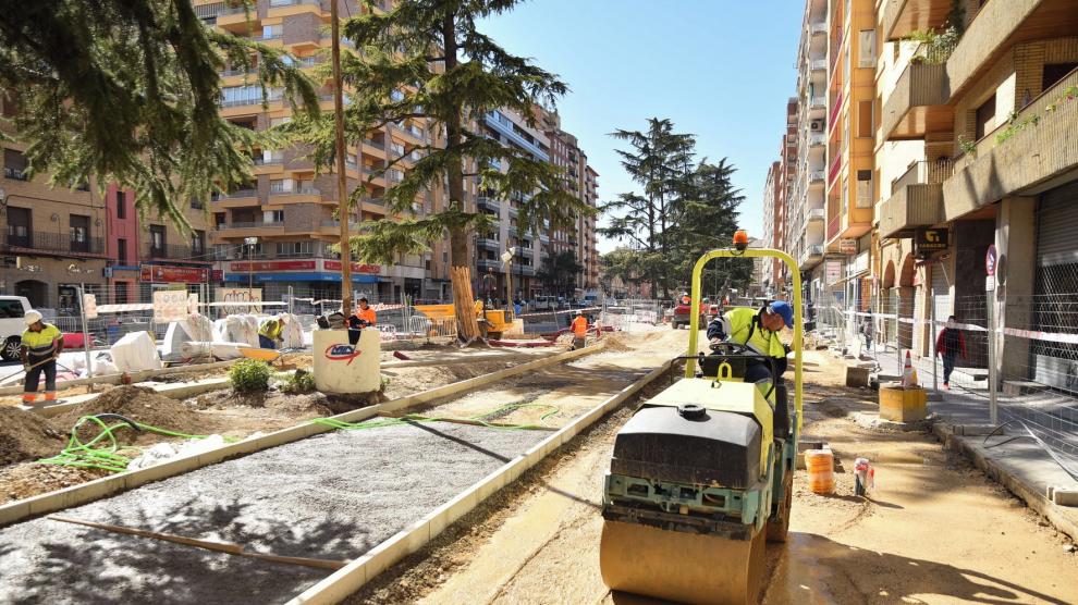 La DGA aportará 600.000 euros para las obras del paseo de Ramón y Cajal de Huesca