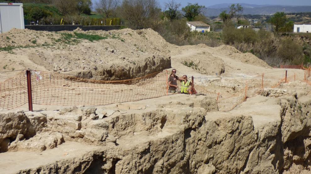 Se paralizan las excavaciones en el yacimiento de Barbastro