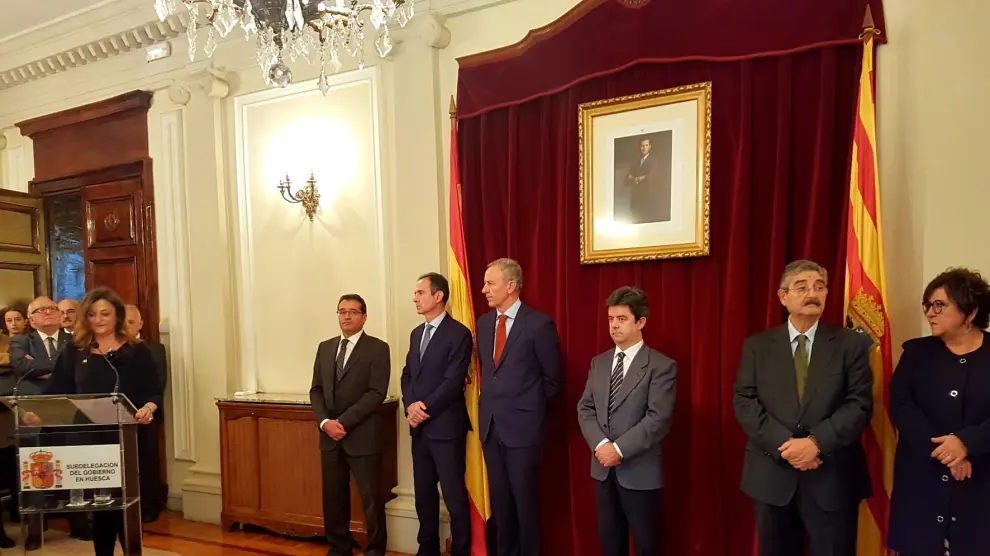 La Subdelegada del Gobierno apela en Huesca al respeto a la ley y el dialogo en el Aniversario de la Constitución