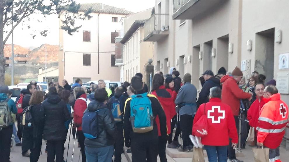 Un centenar de personas respalda la rehabilitación de la ermita de Santa Lucía en Ayerbe
