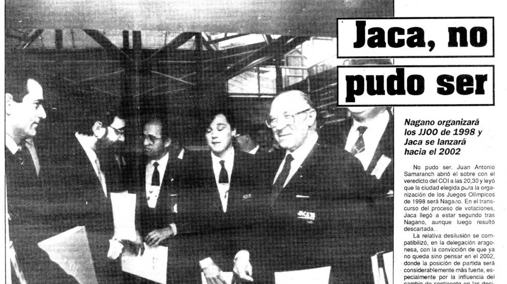 La candidatura de Jaca'98 fue el punto de partida