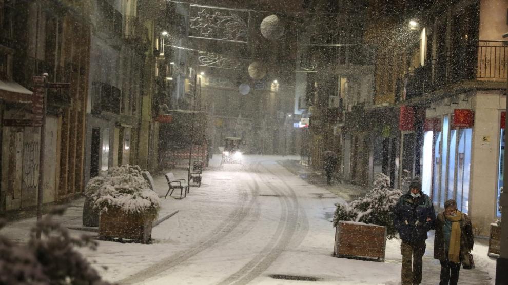 Filomena deja una nevada histórica en el Alto Aragón sin grandes incidencias
