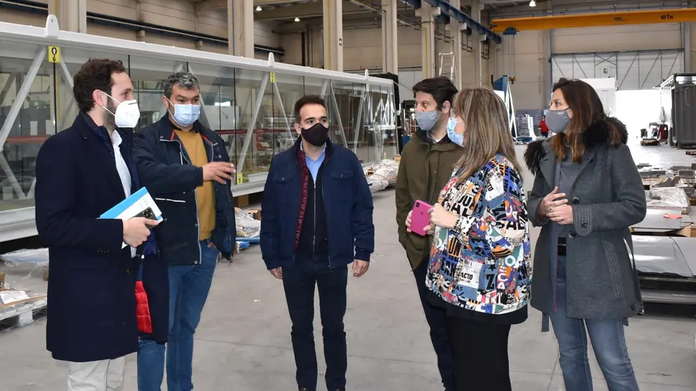 Isaac Claver conoce los proyectos de futuro de Adelte en Monzón