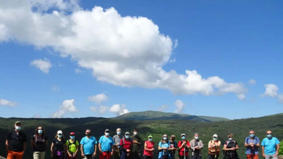 Foto de grupo del CER en la excursión del domingo.
