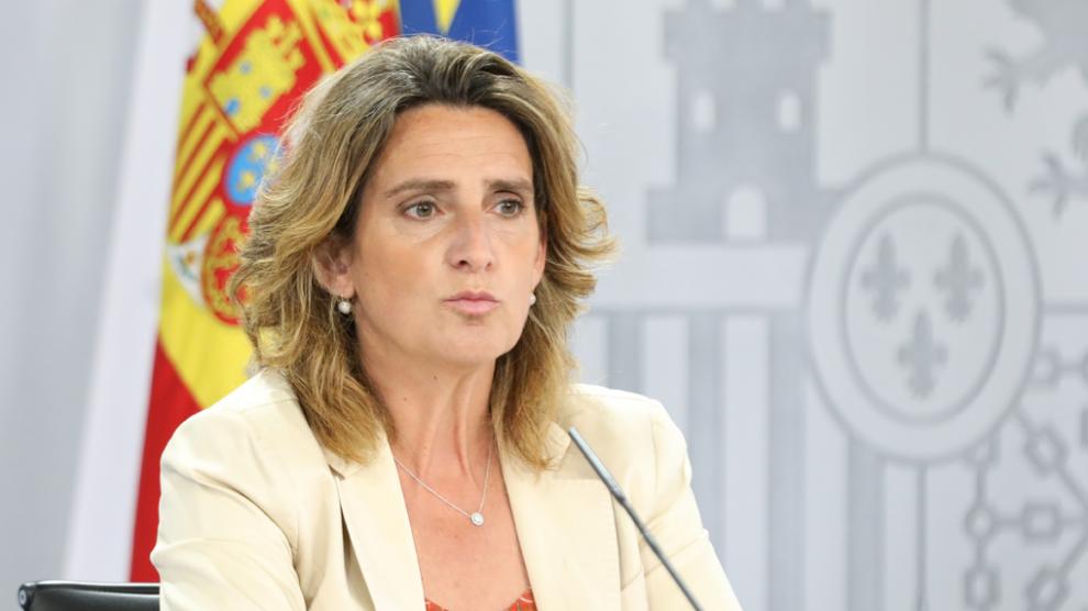La vicepresidenta cuarta del Gobierno y ministra de Transición Ecológica y Reto Demográfico, Teresa Ribera