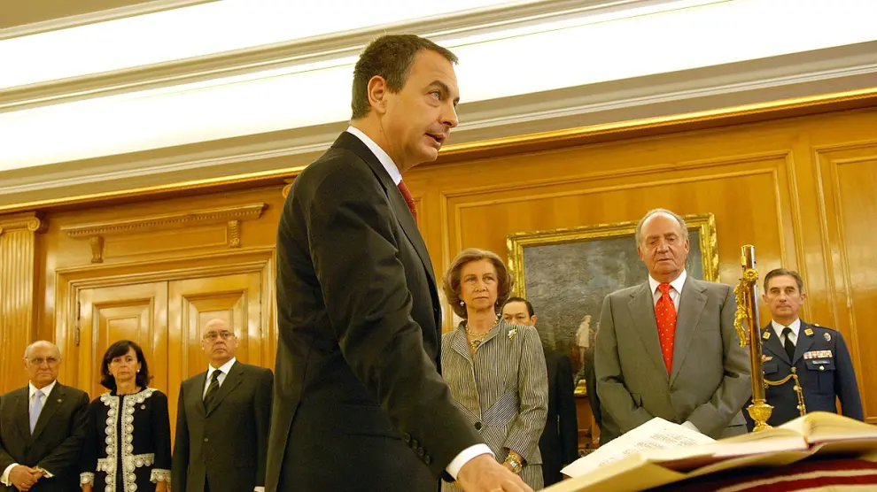 José Luis Rodríguez Zapatero en su jura como presidente.
