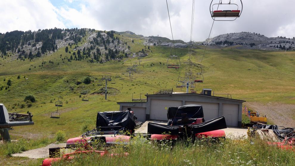 Foto reciente de la estación de esquí de Candanchú.