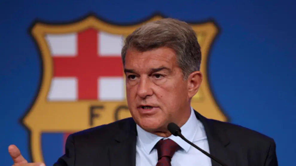 Laporta, en rueda de prensa para explicar la no renovación de Leo Messi