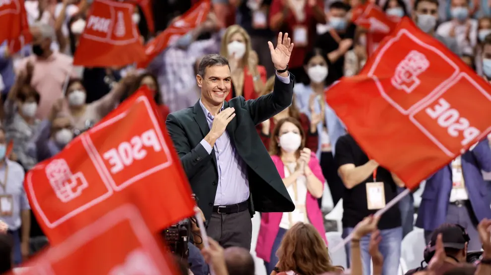 Pedro Sánchez clausuró el 40 Congreso Federal del PSOE celebrado en Valencia.