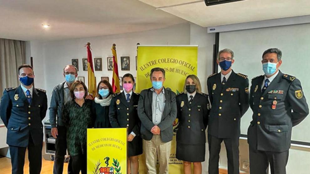 La Unidad Central de Seguridad Privada en el Ilustre Colegio de Médicos de Huesca