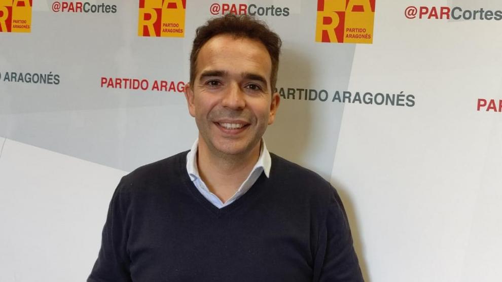 El portavoz del Partido Aragonés (PAR) en las Cortes de Aragón, Jesús Guerrero