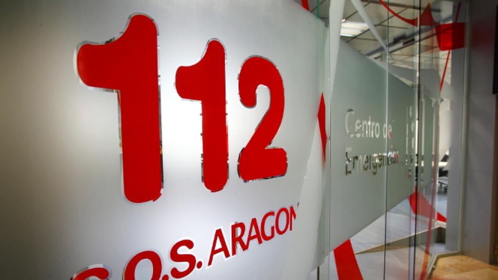 En el simulacro ha intervenido el 112 de Aragón.