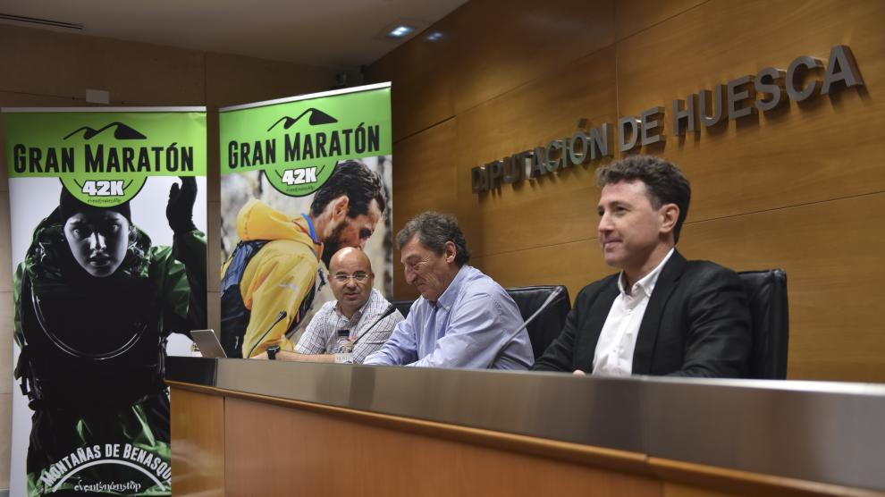 Presentación en la Diputación Provincial del Gran Maratón Montañas de Benasque.