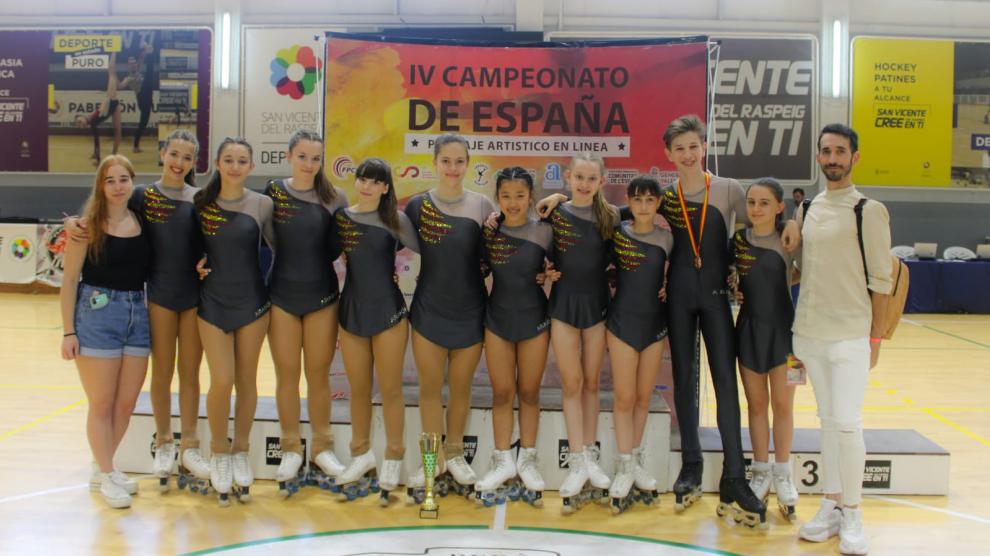Patinadores del club Roller Dream Huesca en Alicante