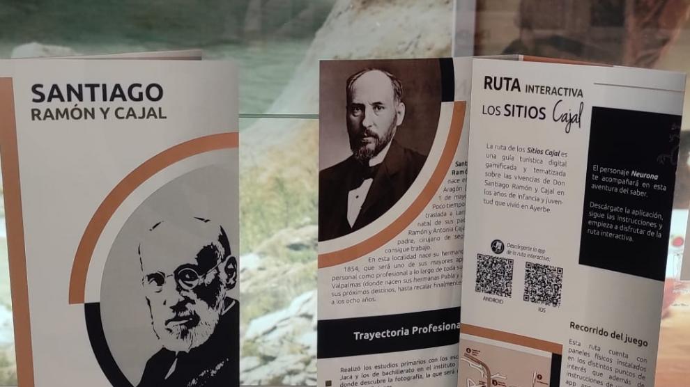 Material del nuevo tríptico sobre la figura de Santiago Ramón y Cajal.