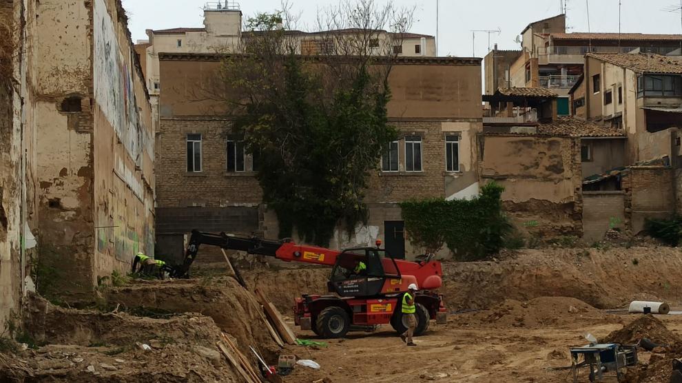 Los restos destruidos por las excavadoras podrían ser de un convento y posterior cuartel.