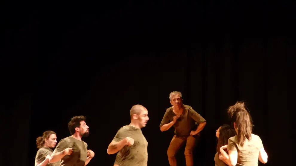 Imagen de la sesión del sábado de la compañía Alopargo Teatro, de Bilbao.