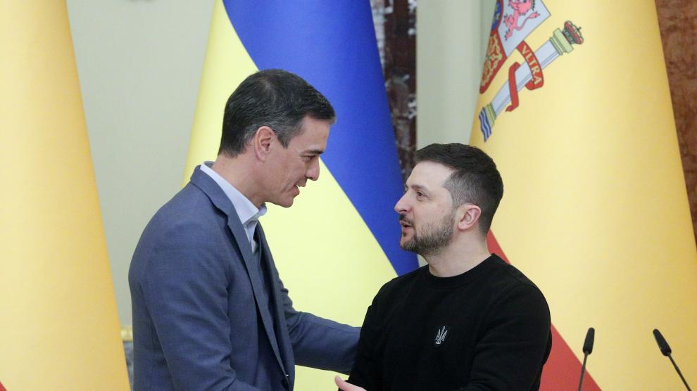 Pedro Sánchez transmitió todo el apoyo de nuestro país a Volodimir Zelenski durante su visita a Kiev.