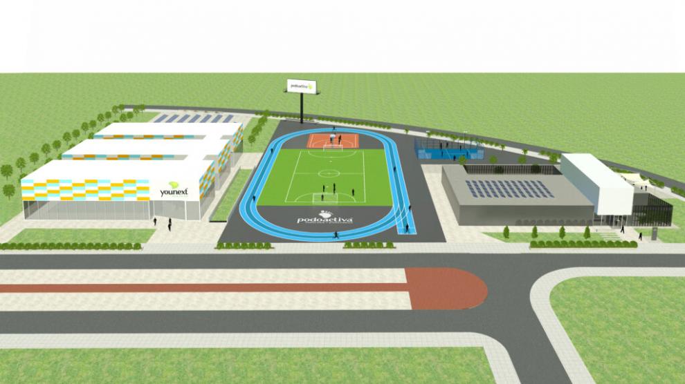 Diseño del complejo deportivo “Podoactiva Sportech”, con ubicación en el Parque Tecnológico Walqa.