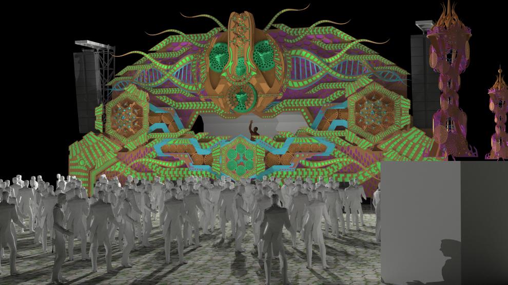 Maqueta del nuevo escenario del Open Air.