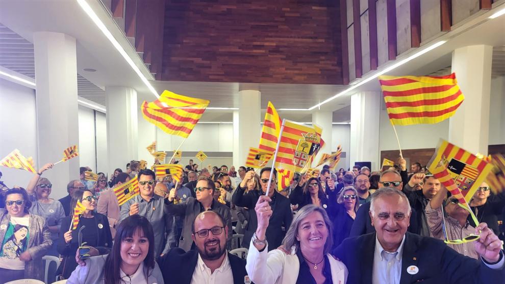 Mitin de cierre de campaña del Partido Aragonés en Teruel.