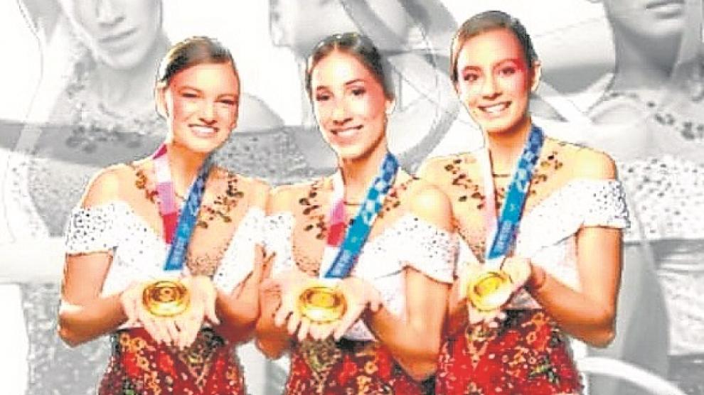 Tres campeonas olímpicas de gimnasia rítmica dan una clase magistral en  Monzón