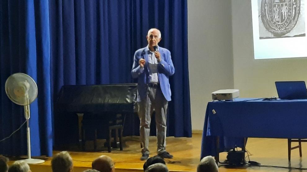 Antonio Baldellou, durante la charla.