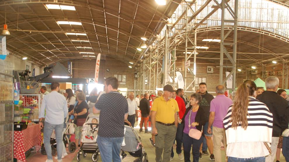 Público en la Feria Industrial, Agrícola y Ganadera de Los Monegros (Femoga).