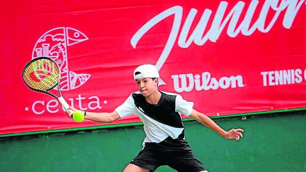 Gonzalo Corrales, durante el torneo jugado en Ceuta el pasado fin de semana.