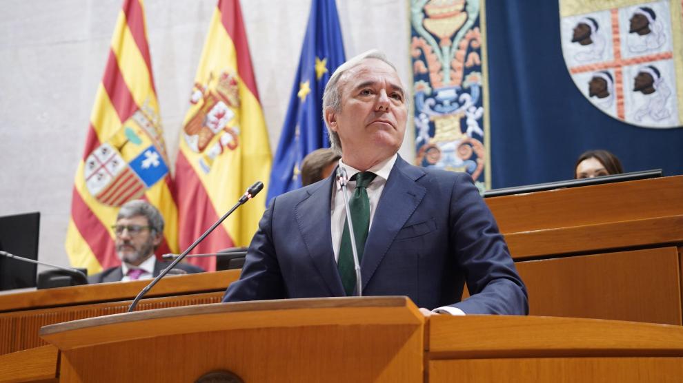 El presidente aragonés, Jorge Azcón.
