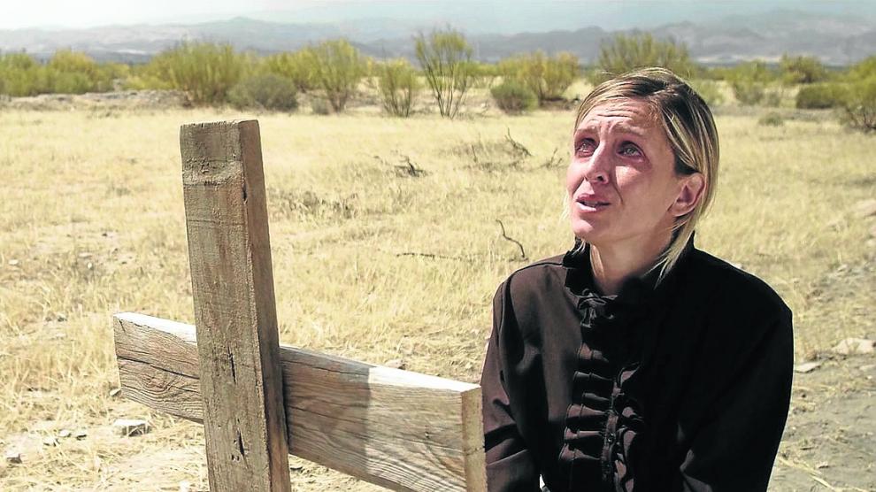 Carol en una imagen del western Mátalos y no vuelvas sola, de Enrique Novials.