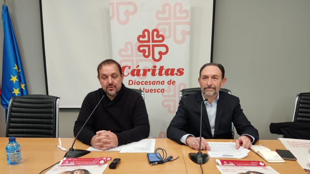 Jaime Esparrach y Felipe Munuera, este jueves en la presentación de su campaña navideña