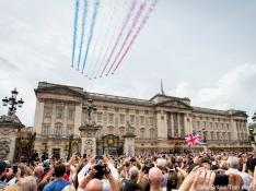 Inglaterra celebra el Jubileo Platino de la Reina Isabel II con desfiles, exposiciones y fiestas multitudinarias. FOTO