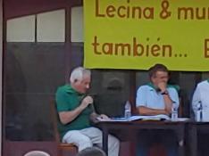 Asistentes a la mesa redonda convocada por la Asociación de Amigos de la Carrasca de Lecina y del Municipio.