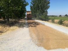 El Ayuntamiento de Monzón arregla 65 caminos rurales del término municipal
