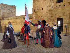 La ambientación histórica del Castillo de Monzón durante estas fiestas atrae a 700 personas