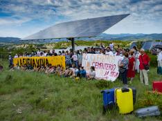 Protesta contra el parque fotovoltaico de La Fueva