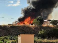 Incendio en la Cooperativa de Tamarite de Litera