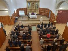 Acto litúrgico en la iglesia de San Juan tras su reapertura.