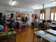 Alumnos de la escuela de Paúles de Sarsa contaron su experiencia educativa. FOTO
