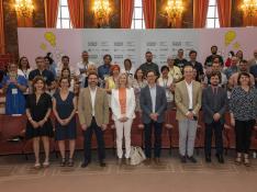 Representantes de todos los proyectos Ciudad Ciencia en el acto celebrado en Madrid.