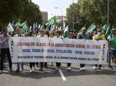 En la manifestación participaron  unas 17.000 personas, según la Delegación del Gobierno en Madrid.