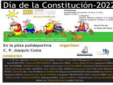 CARTEL CONSTITUCION GRAUS 2022 La Carrera de la Constitución está organizada por el Ayuntamiento de Graus, en colaboración con el Servicio Comarcal de Deportes