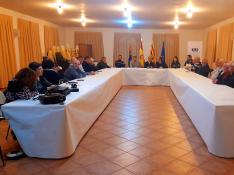Comision Consultiva Alcalde Ribagorza Consejo Consultivo de alcaldes de Ribagorza celebrado este viernes en Benabarre.