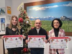 Menus Solidarios de Nochebuena barbastro Natia Amirashvili, Joaquín Trujillo y Silvia Peropadre